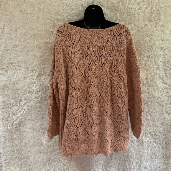 Bellina Size XL Pale Pink Chunky Knit Sweater. - Picture 5 of 7